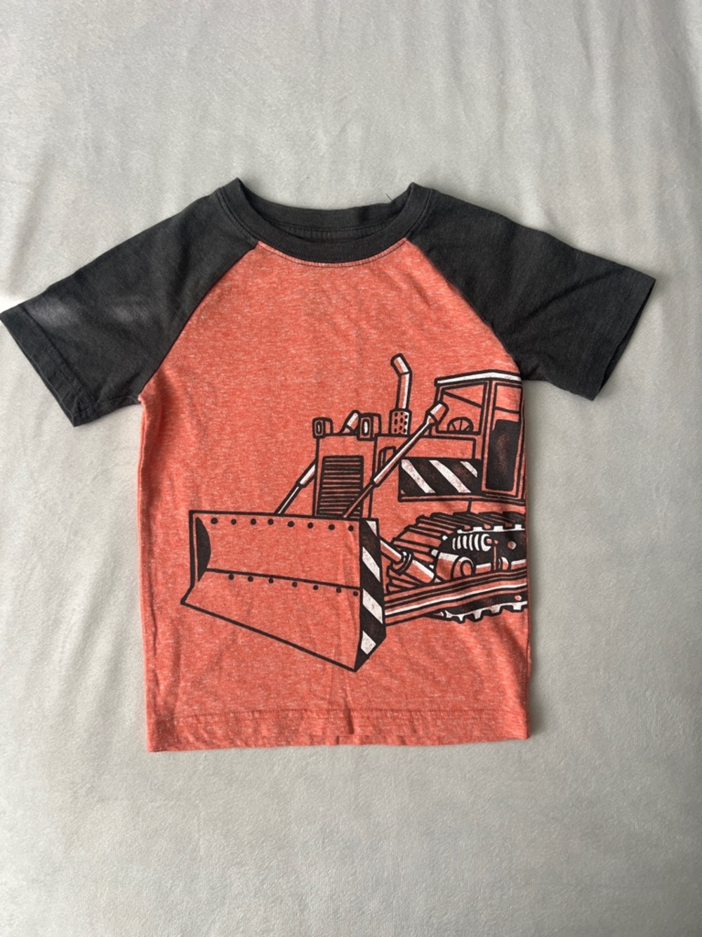 jumping beans Red & Black Bulldozer Raglan Tee